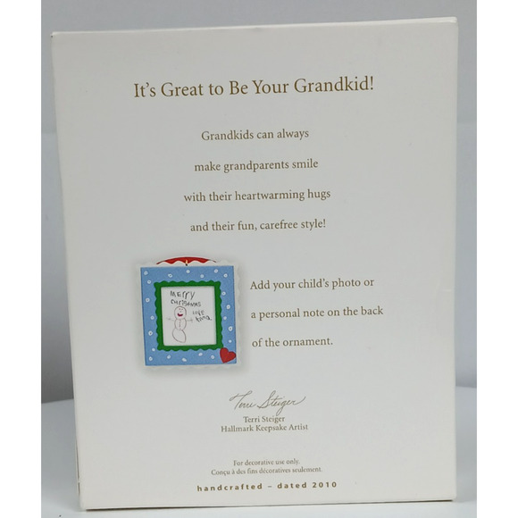 2010 Hallmark It's Great to be Your Grandkid Photo Holder - Picture 5 of 5